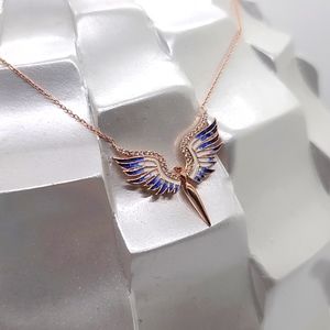 Rose Gold Color 925 Sterling Silver Beautiful Women Necklace